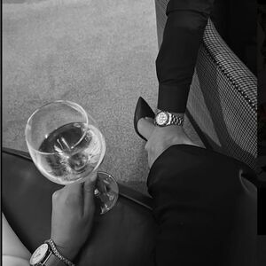 Black closed toe heels